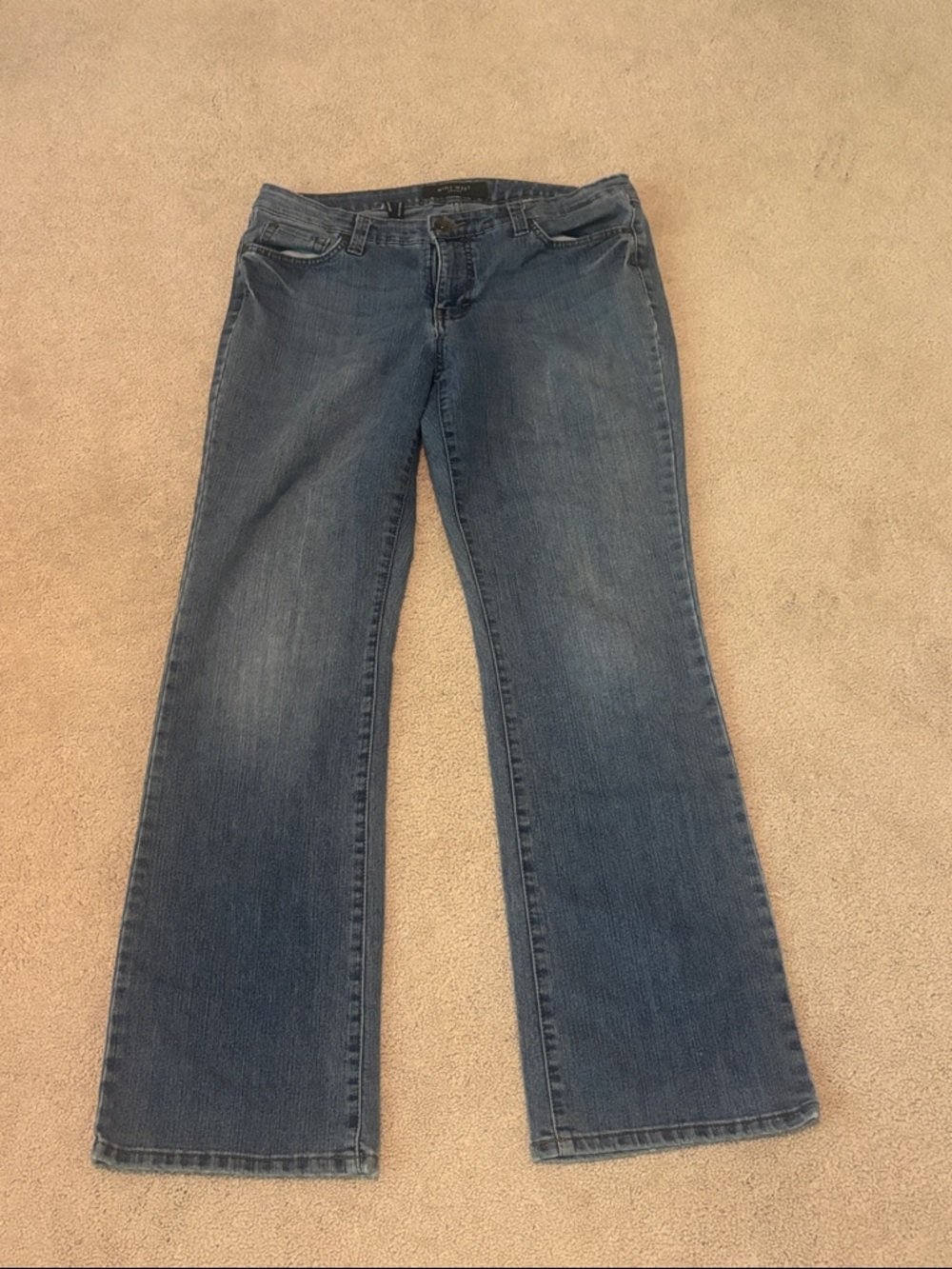 Nine West Medium Blue Bootcut Jeans